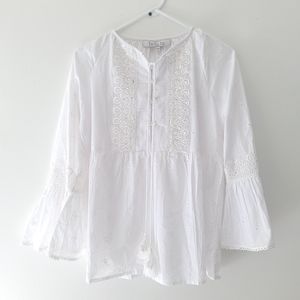 Bella Tu sequin peasant top Size XS